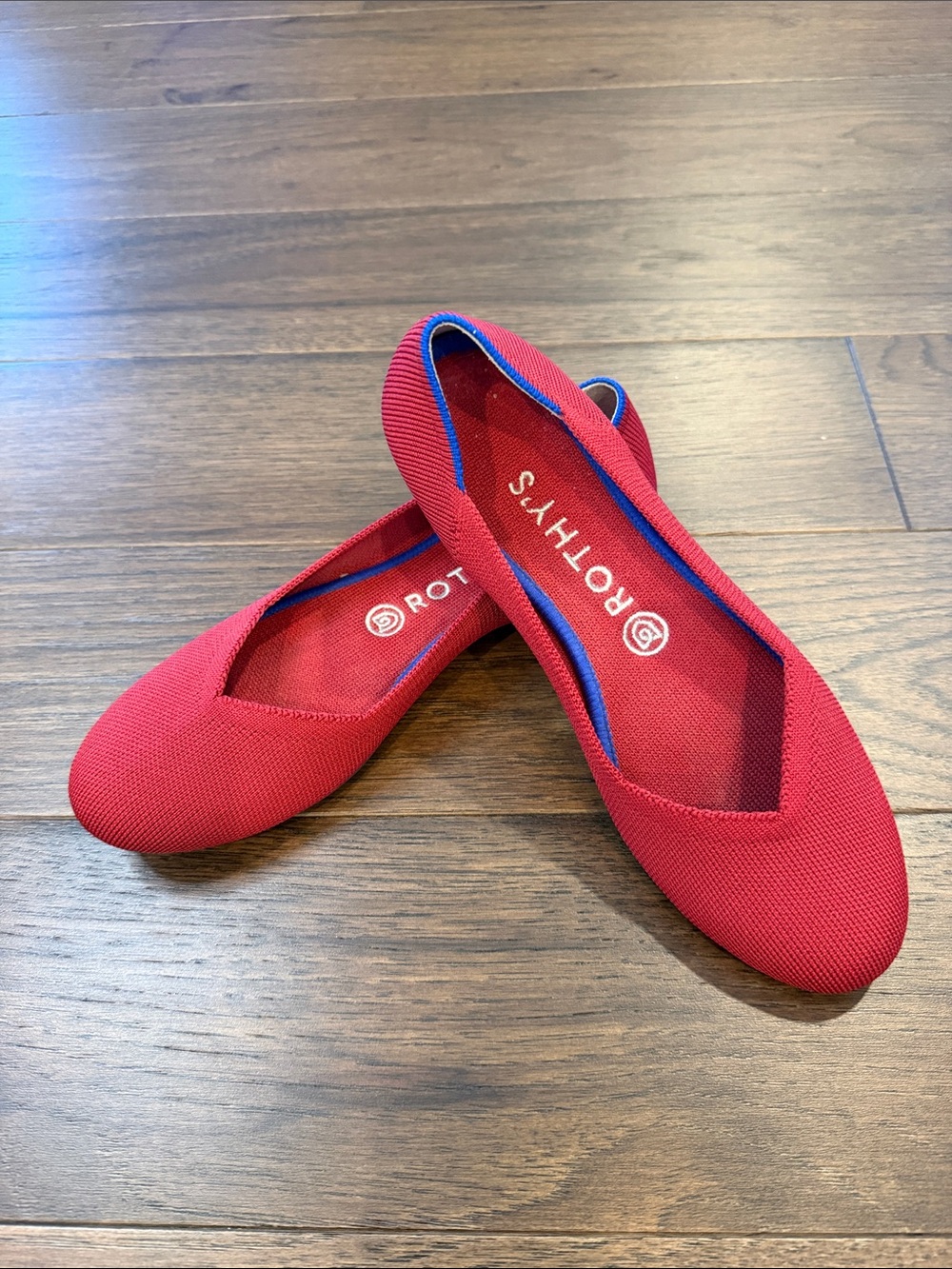 Rothy's Red The Flat Slip On Shoe - Size 8 - C69-019
